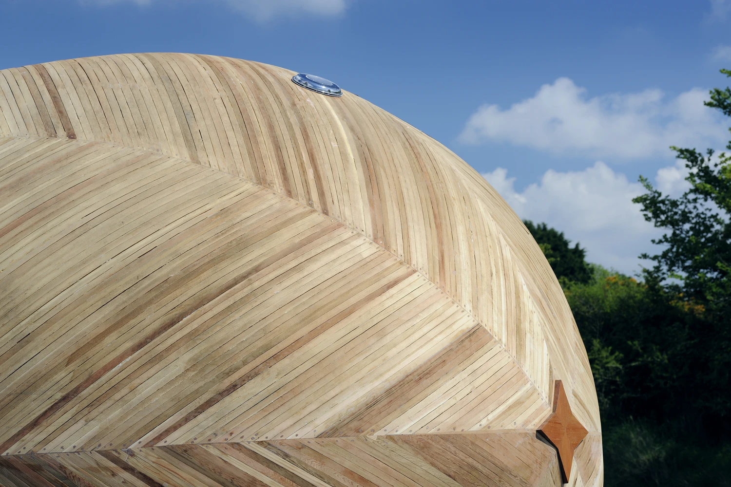 As Exbury Egg is required to float, its construction was entrusted to boat-builder Paul Baker (Photo: Nigel Rigden)