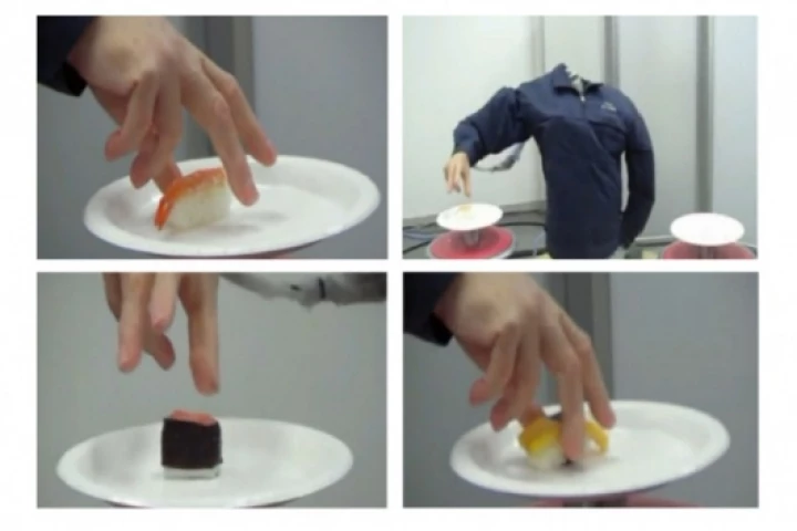 The Squse robotic hand serves up some sushi