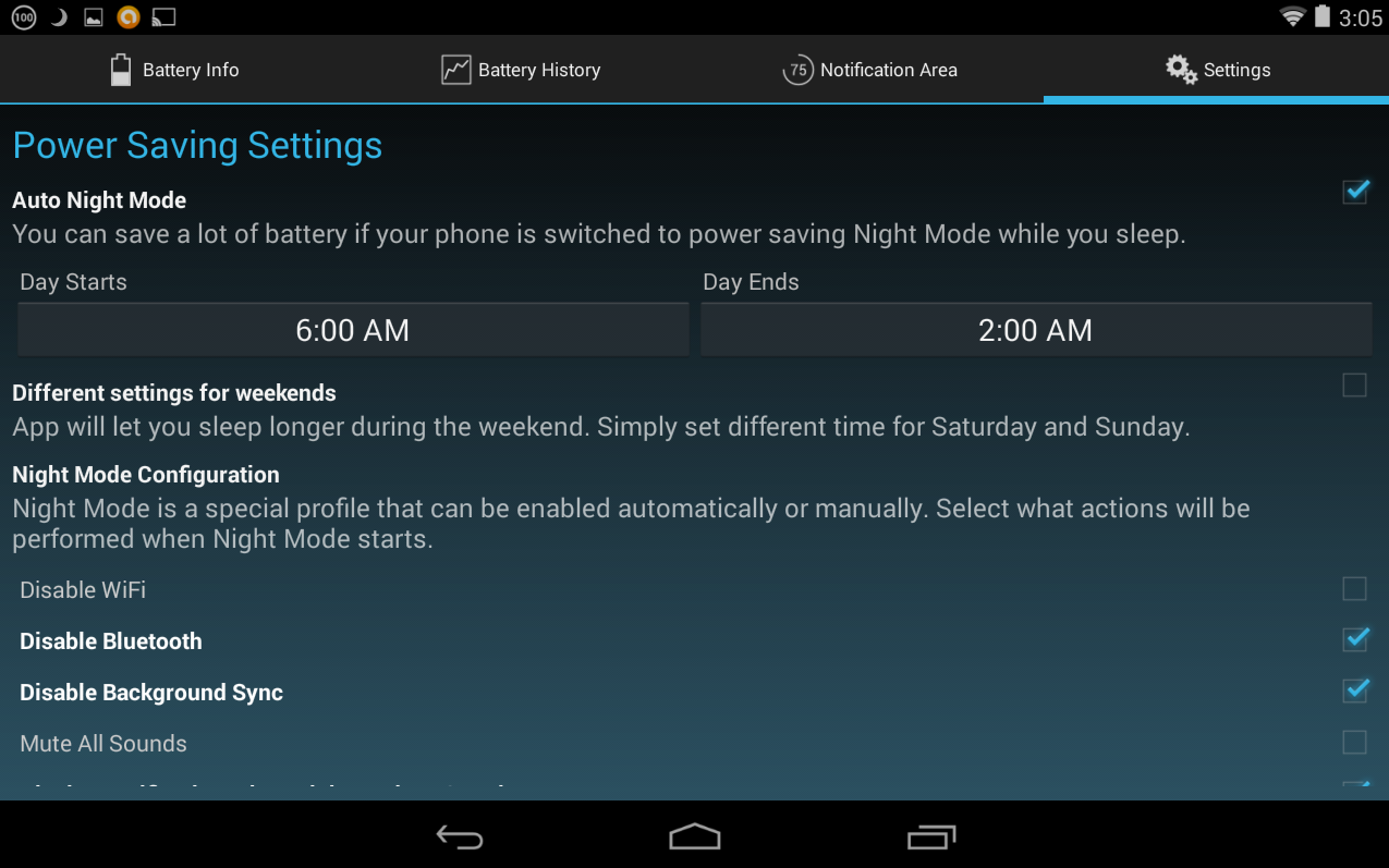 Battery Widget Reborn has a lot of settings and features for users who want more control over the battery