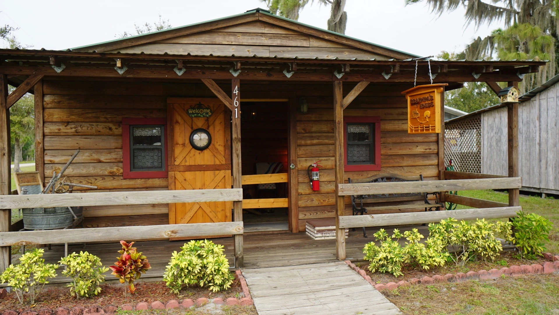 A cottage in the Flywheelers Village