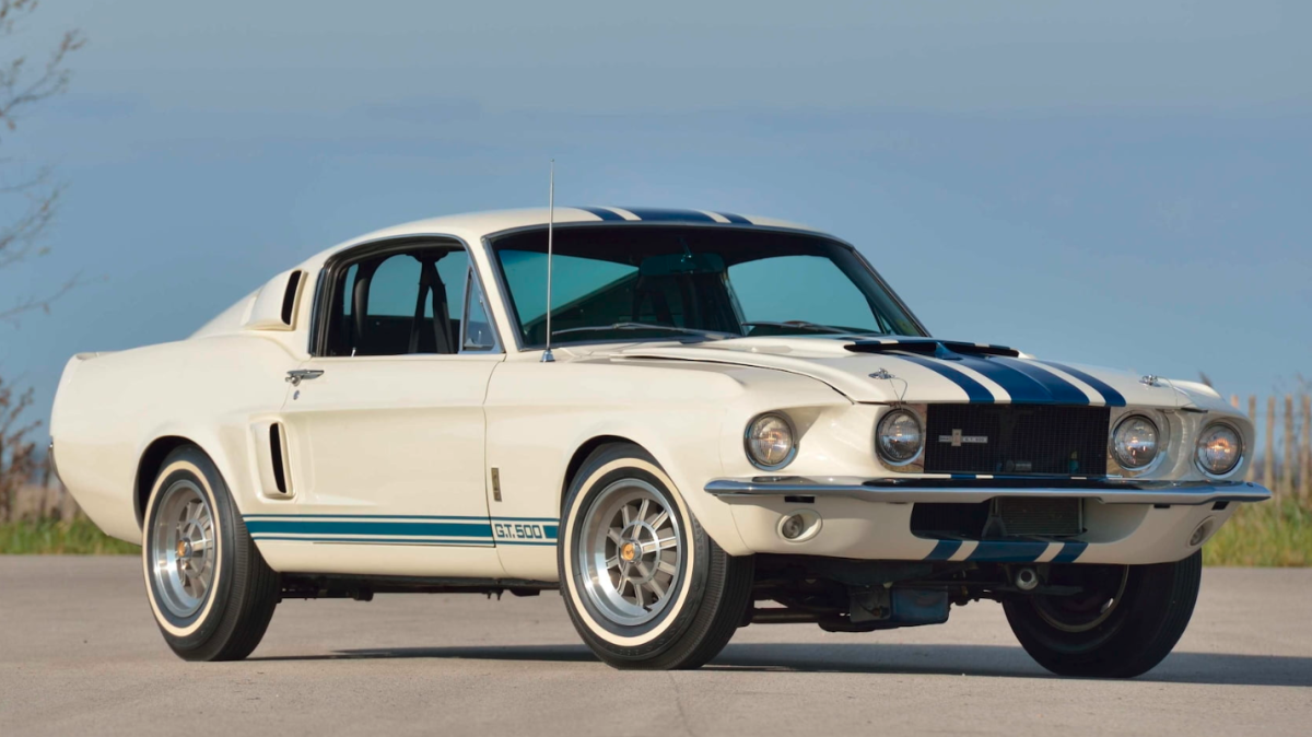 The world record price for the most expensive Mustang ever sold has twice been held by this1967 Shelby GT500 Super Snake. It fetched $2.2 million at Mecum's Kissimmee 2019 auction, breaking its own world record of $1.3 million set at a Mecum Indianapolis auction in 2013