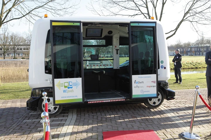 The Wepod carries six passengers