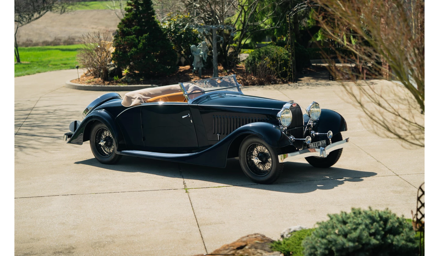 This 1934 Bugatti Type 57 Franay Cabriolet sold for $1,325,000 at Bonhams' Amelia Island Auction on May 20, 2021