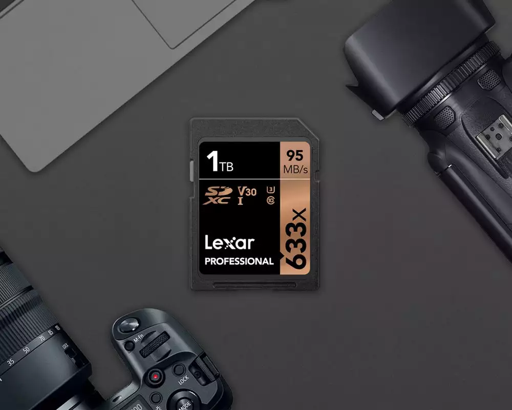 The 1 TB Lexar Professional 633x SDXC UHS-1 memory card