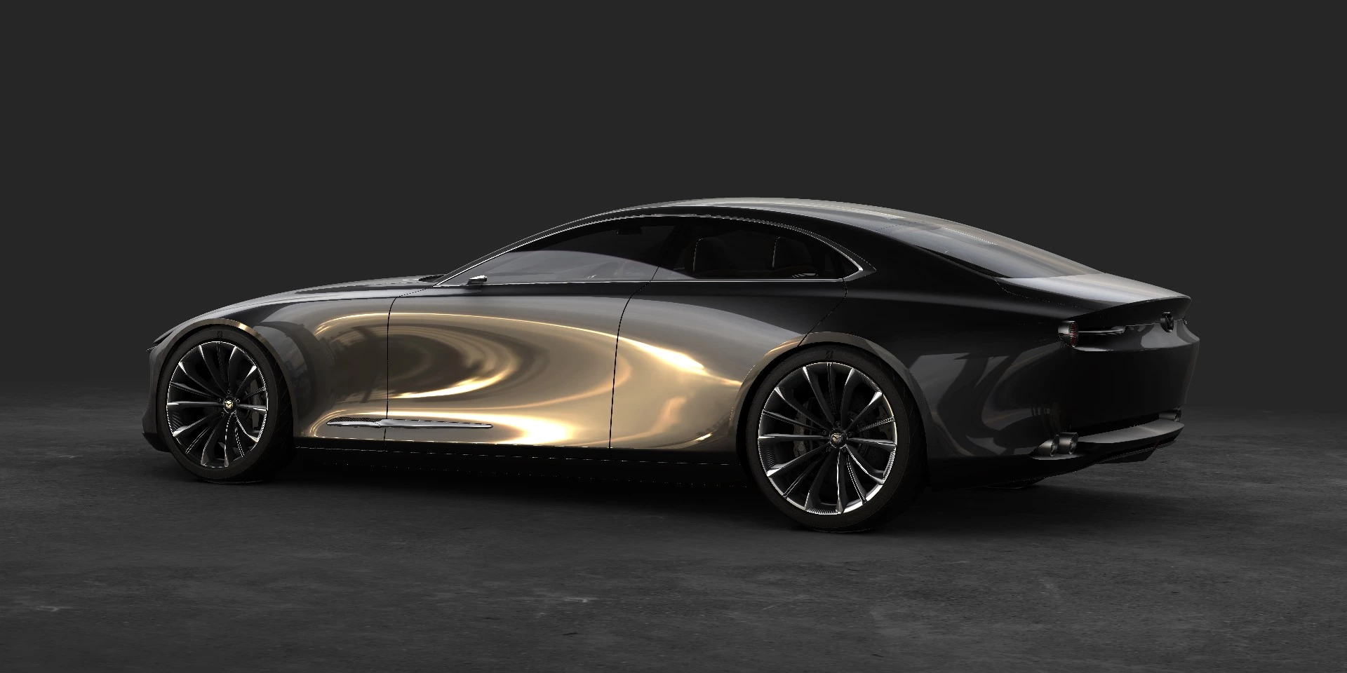 The winner of the The Most Beautiful Concept Car of 2017, the Mazda Concept Vision Coupe