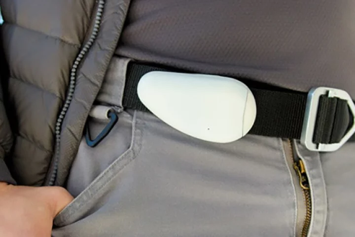 The Go.C clips onto a belt, pocket or bag, meaning it's easy to take anywhere