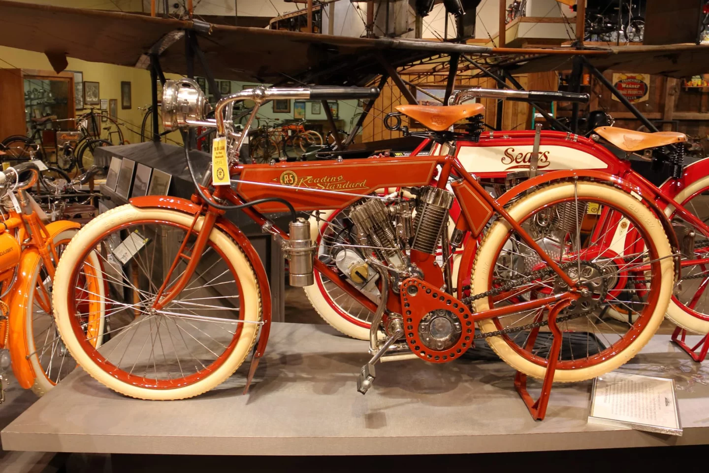 There have been several Reading Standard V-twins sold at auction for high prices (record is $93,500) but this model appears at auction for the first time in memory, and is extremely rare.