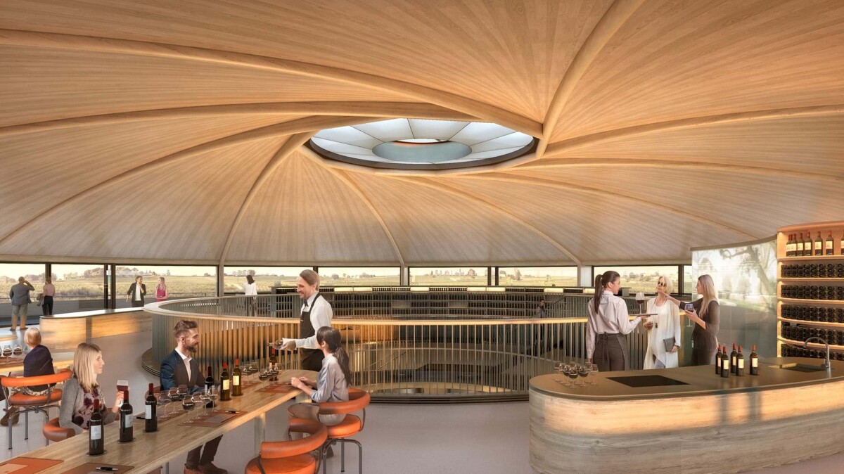 Le Dôme will be topped by an impressive timber roof that features an oculus at its center