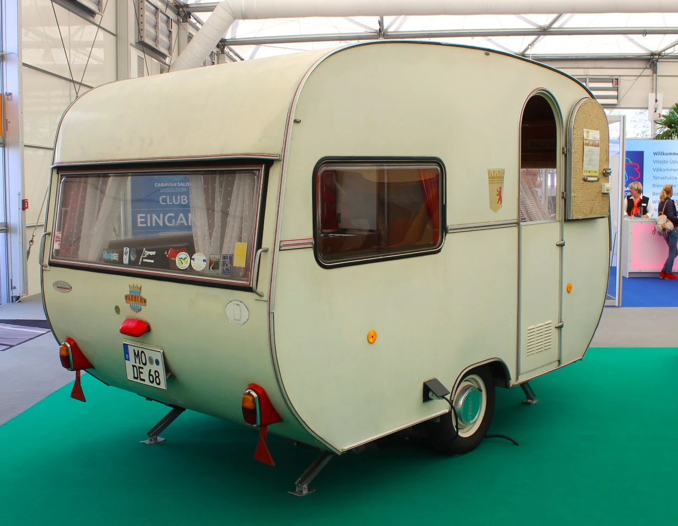Oldtimer caravan display
