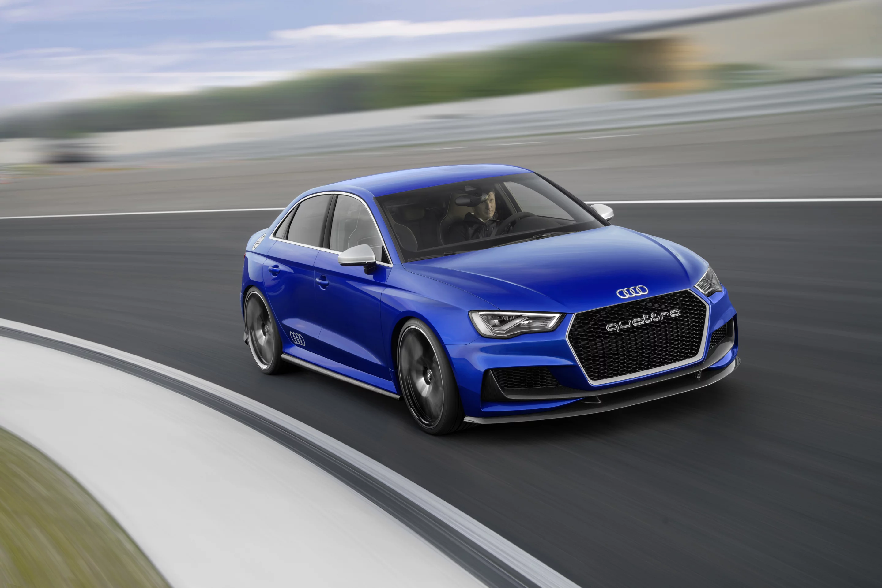 Audi A3 clubsport quattro working out on the track