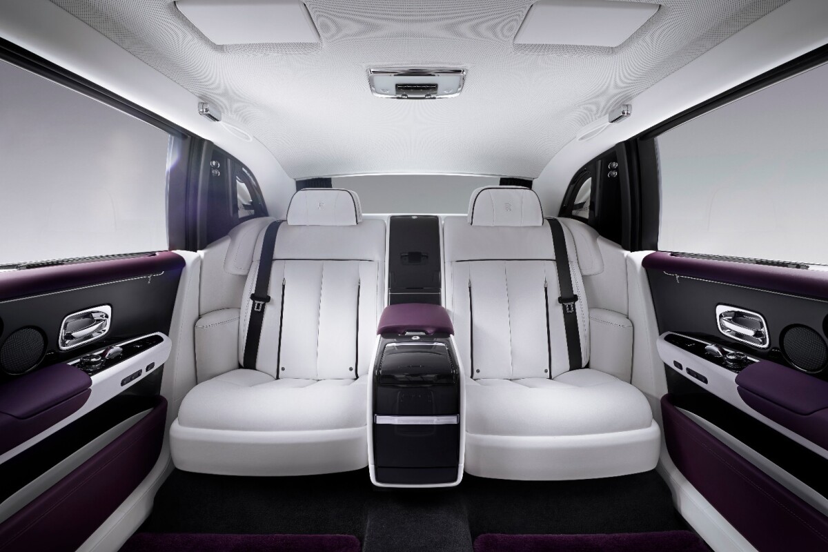 The rear seats are the place to be in the Rolls-Royce Phantom