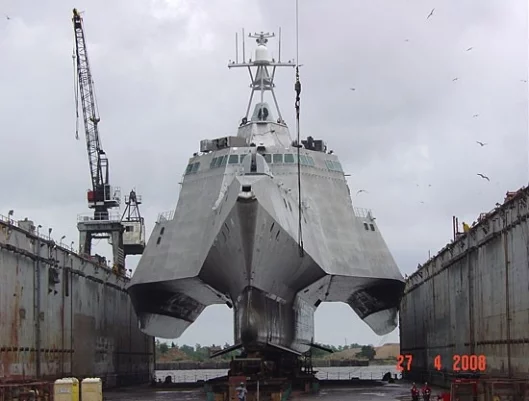 The US Navy's new Littoral Combat Ship, the U.S.S. Independence.
