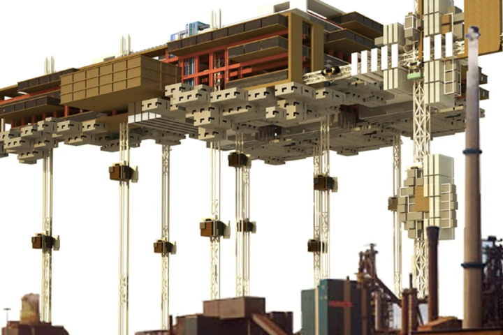 The Vertical Prison would have inmates serve time in a wall-less prison in the sky