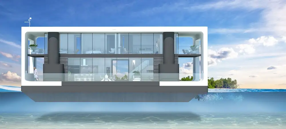 Arkup liveable yacht concept: twin electric azimuth thrusters give it a top speed of 7 knots and 360-degree maneuverability