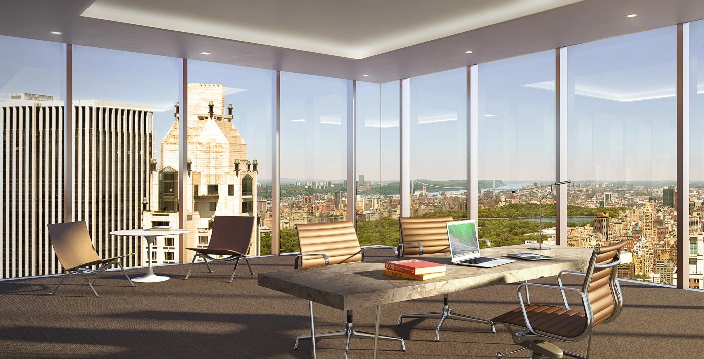 A typical park floor view at 425 Park Avenue
