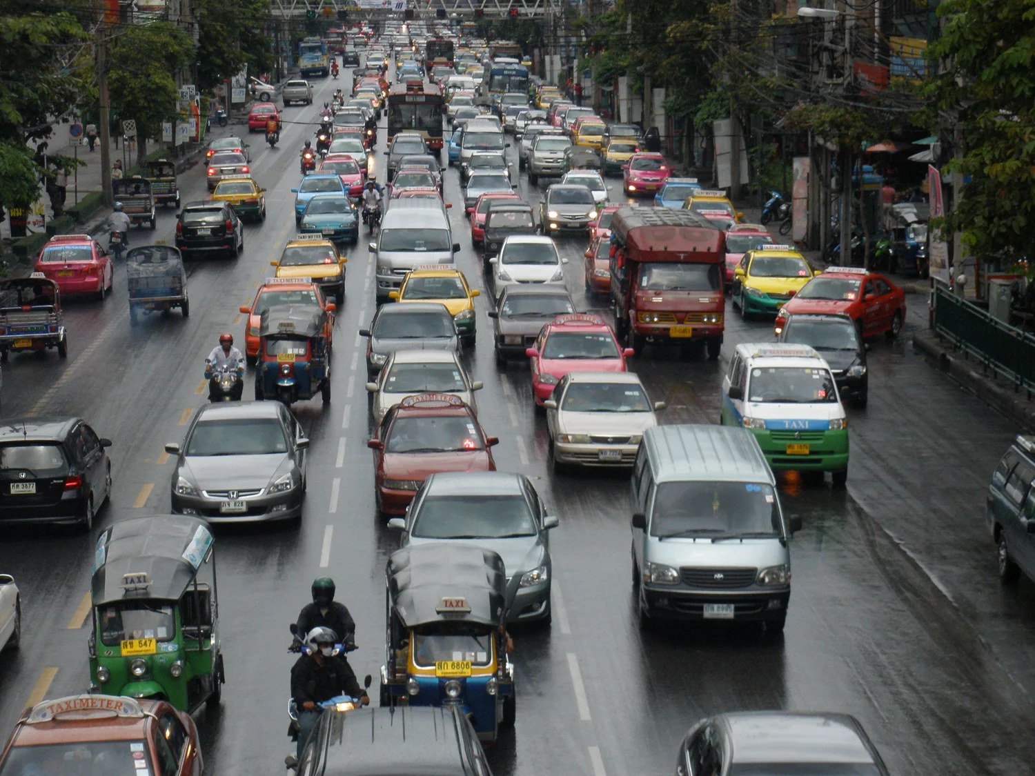 Bangkok - ranked fourth in the world's worst traffic jams