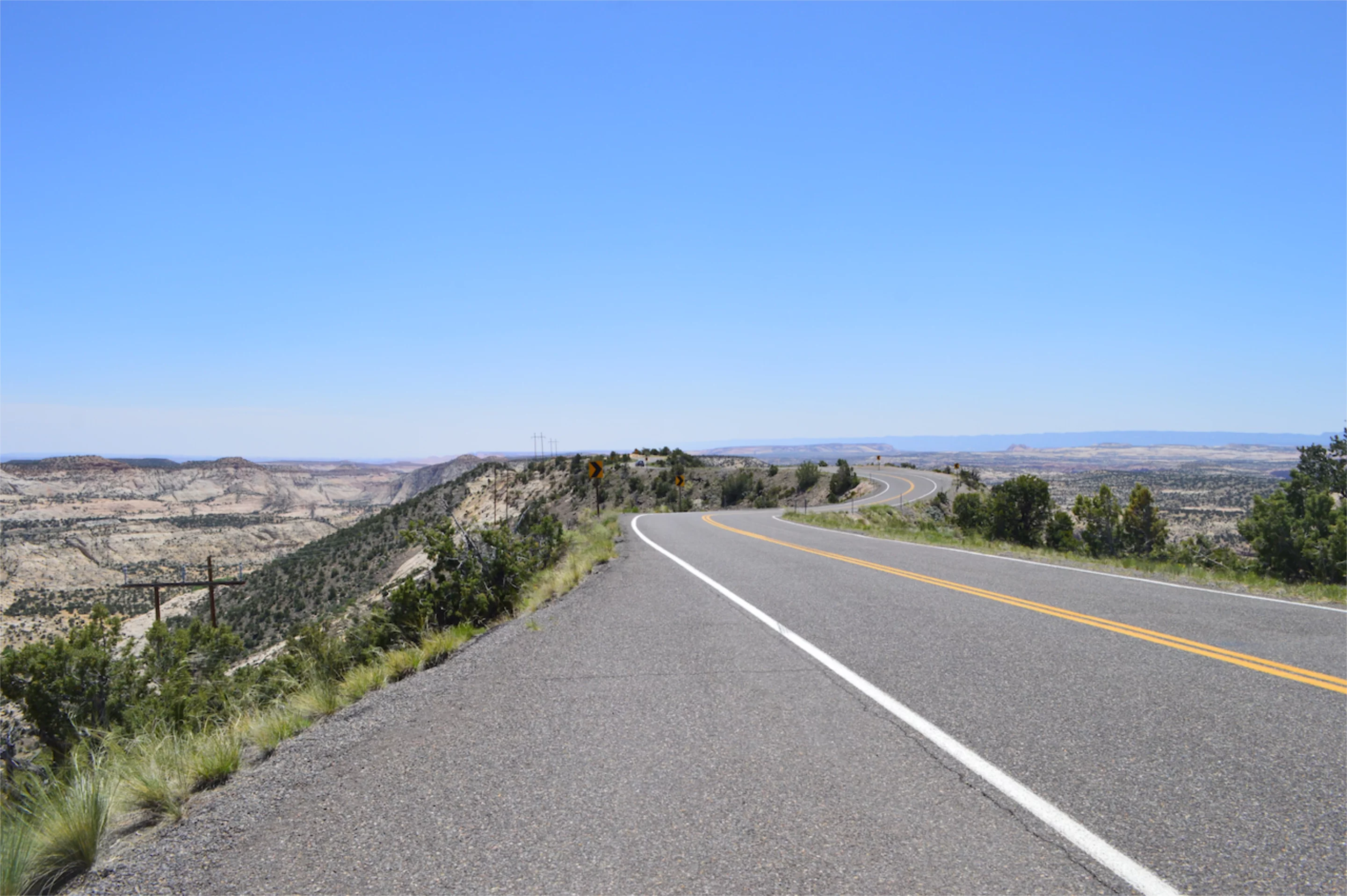 This narrow, twisty section of Highway 12 is called the Hogback