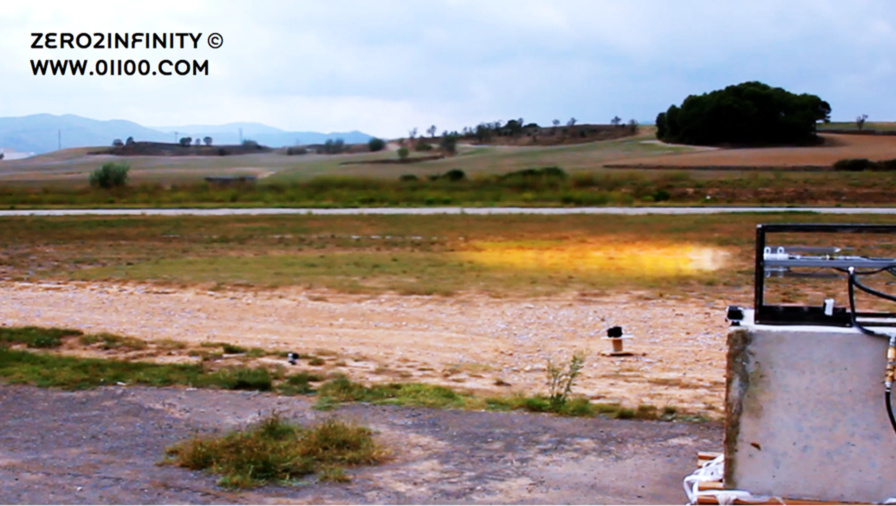 Test firing the bloostar's engine