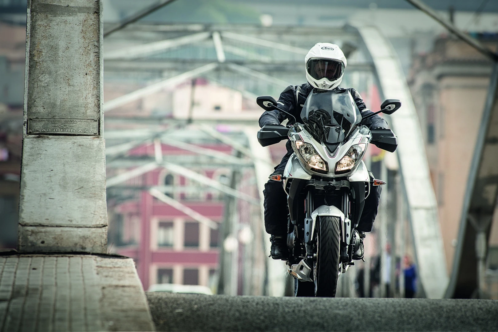 The 2016 Triumph Tiger Sport in action