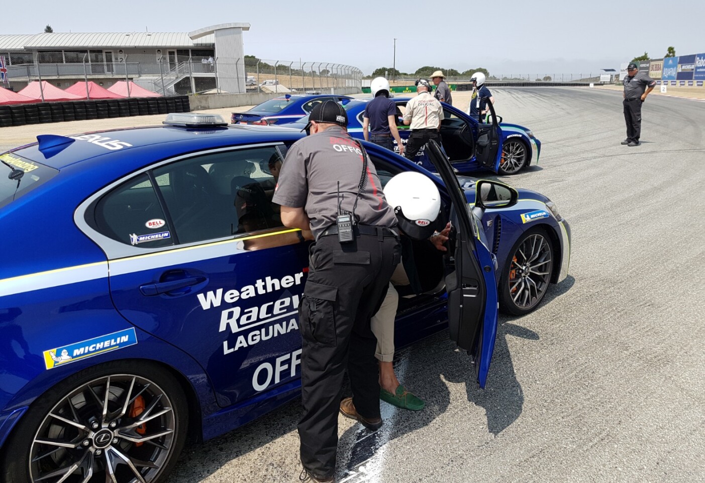 One of the most thrilling experiences for any member of our team at Monterey Car Week was that of Angus MacKenzie, who experienced a lap of Laguna Seca in one of the new 2018 Lexus GS F cars that were provided by Lexus as pace/safety cars for the racing.