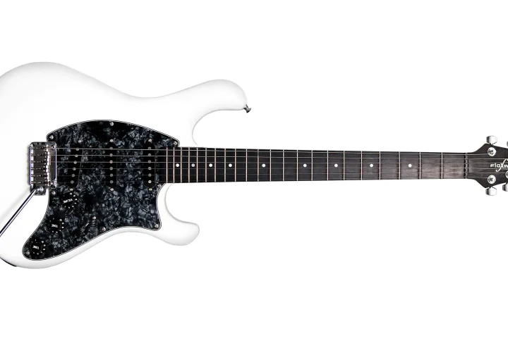 The new HYBRID model from Flaxwood guitars has merged a traditional wood body with a neck made from natural fiber composite to offer guitarists a more familiar instrument while retaining the company's famous tone