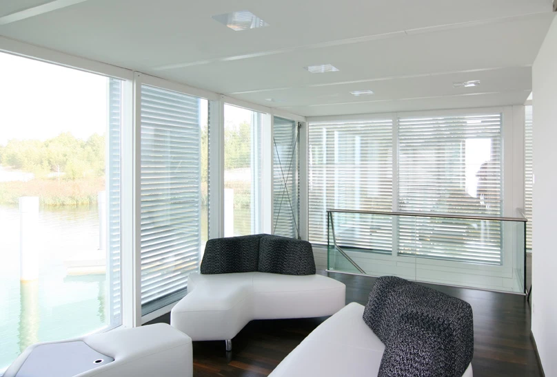 The second deck accommodates the living space