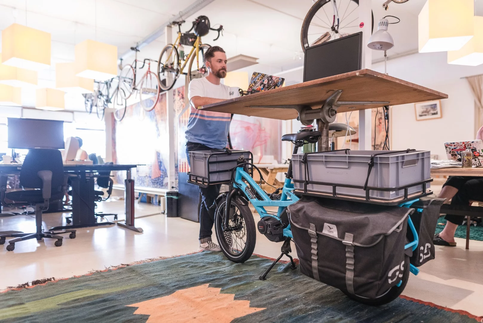 It's not as compact as a full folder, but you can still find a spot for it at the office