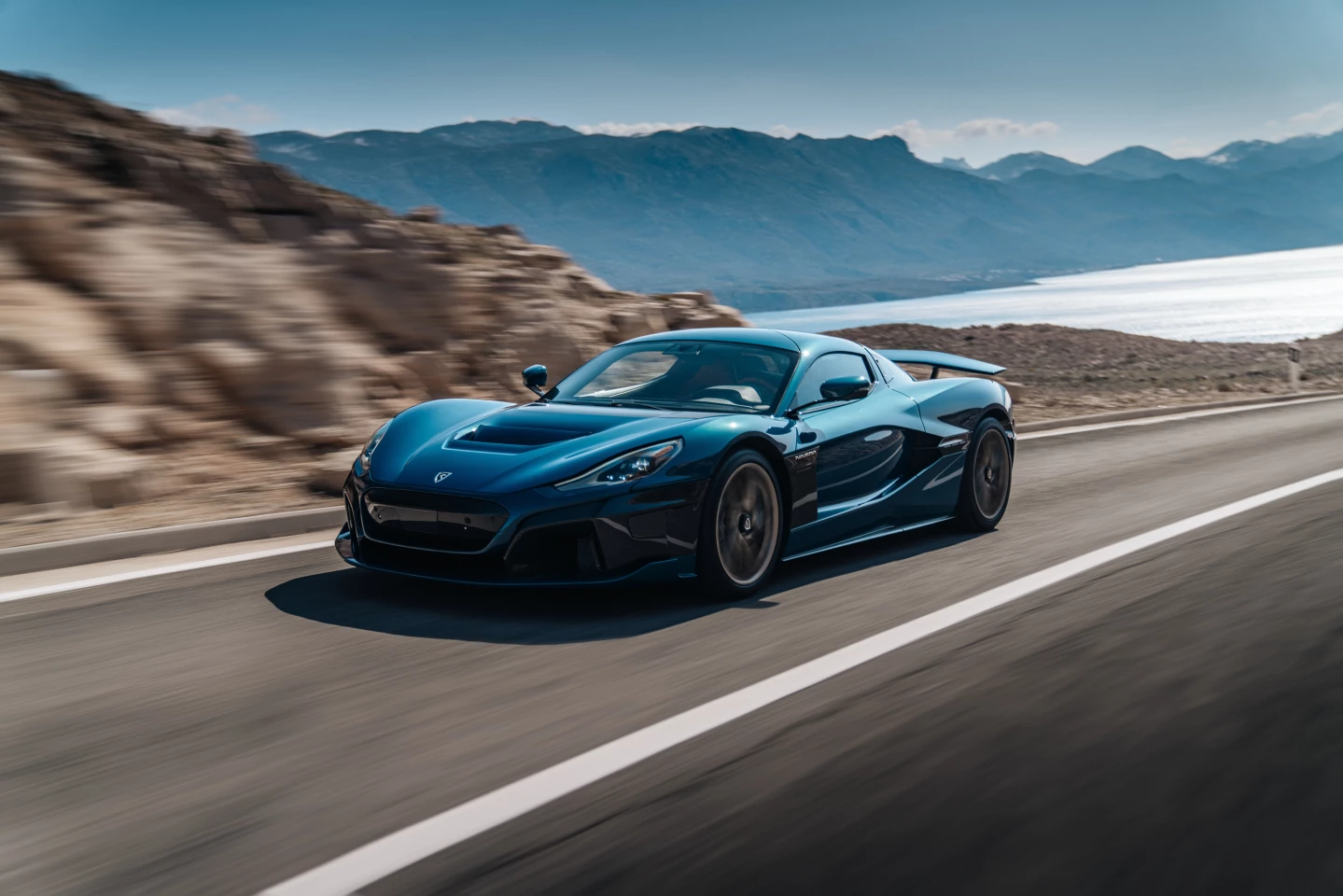 Rimac says the Nevera has a 48/52 front/rear weight split