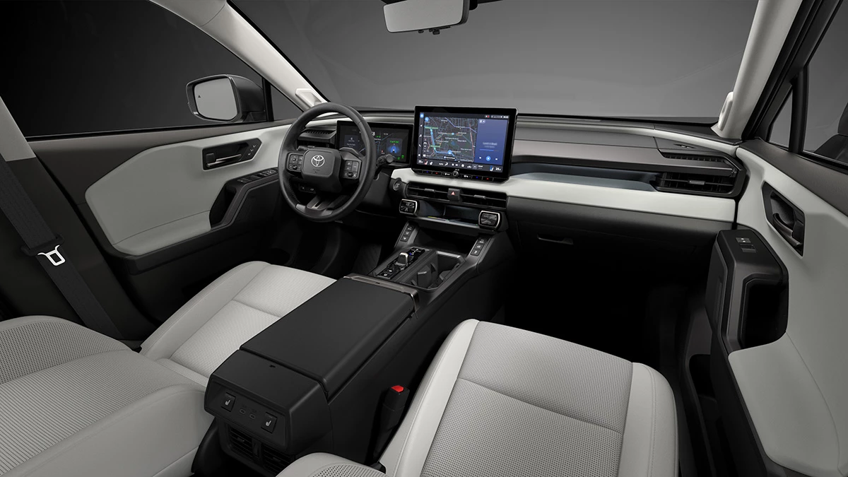 The interior components are grouped into 'islands' for easy access, and you can add a nine-speaker JBL system as well as a head-up display
