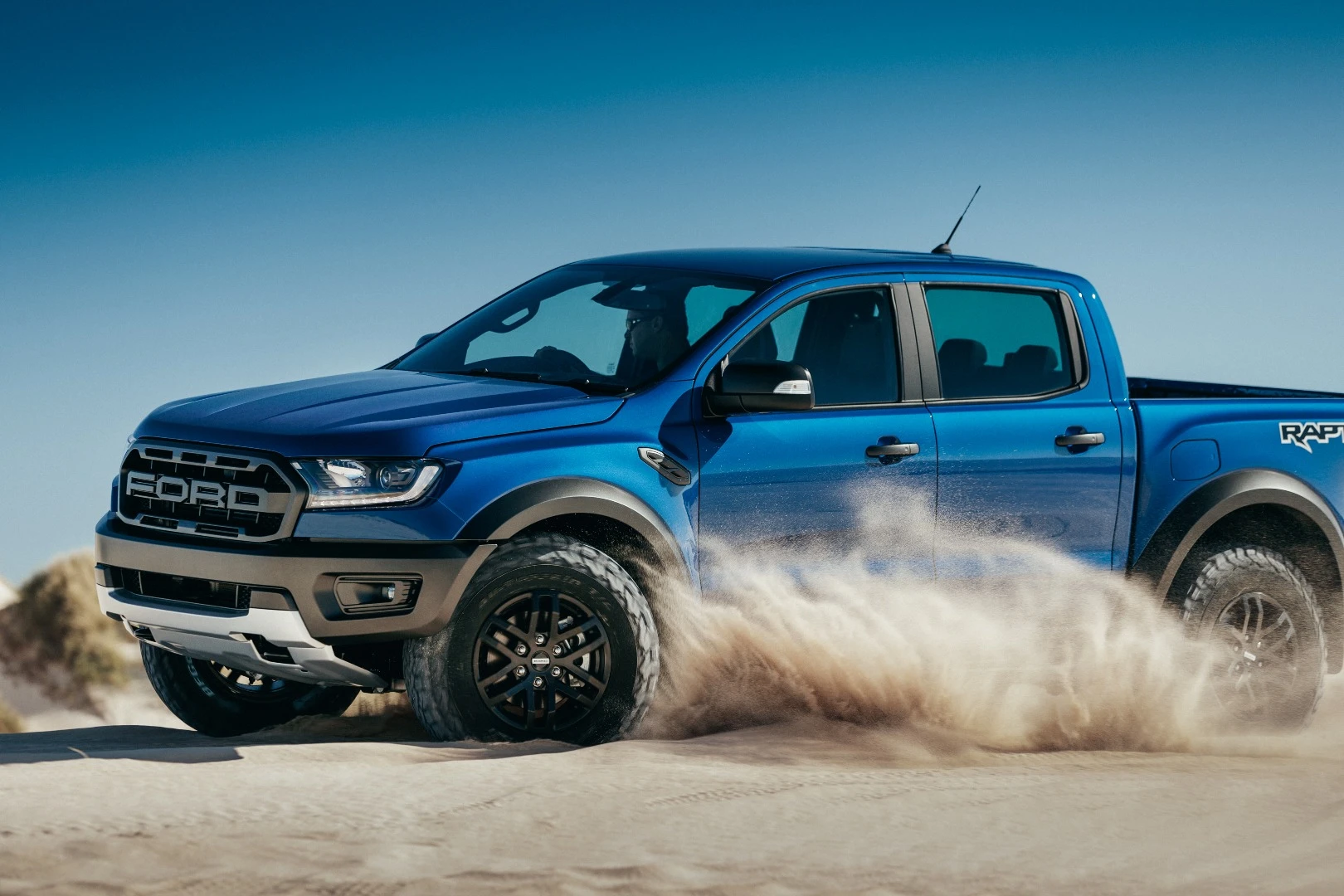 2018 Ford Ranger Raptor: Baja mode ramps the traction and stability control way down for maximum dune-busting speed