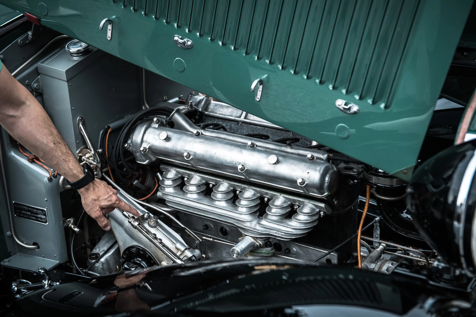 Alain Lecocq's 1932 Alfa Romeo 6C 1750 Gran Turismo Cabriolet by Castagna won the popular vote of attendees at Villa Erba who were younger than 16 years.