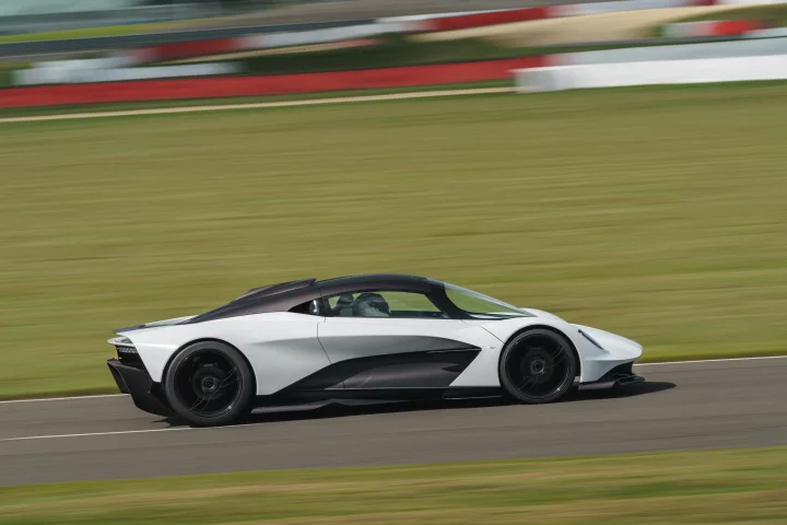 Aston Martin's Valhalla hypercar makes its track debut