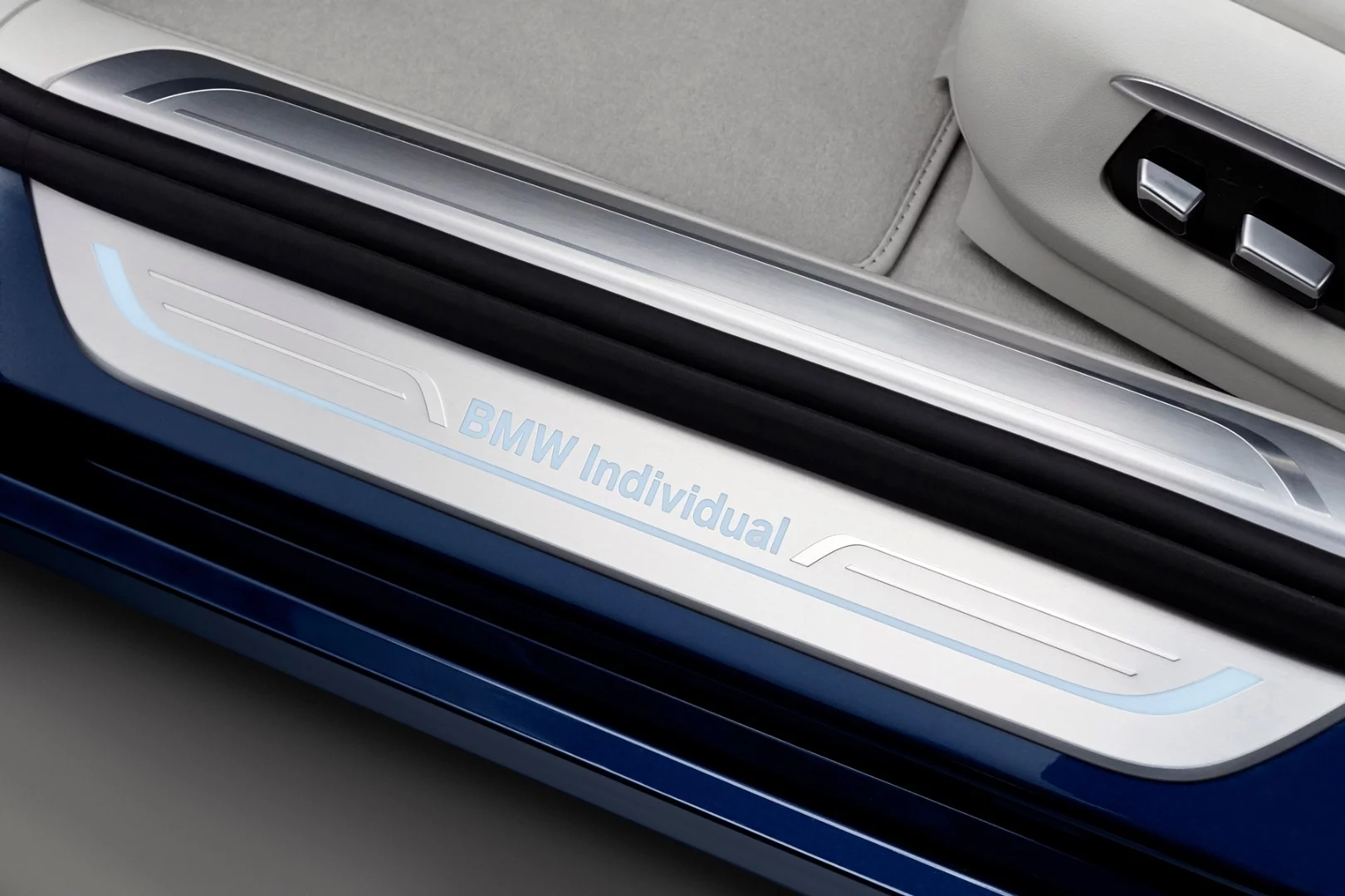The BMW Individual marque is displayed on the 7 Series The Next 100 Years