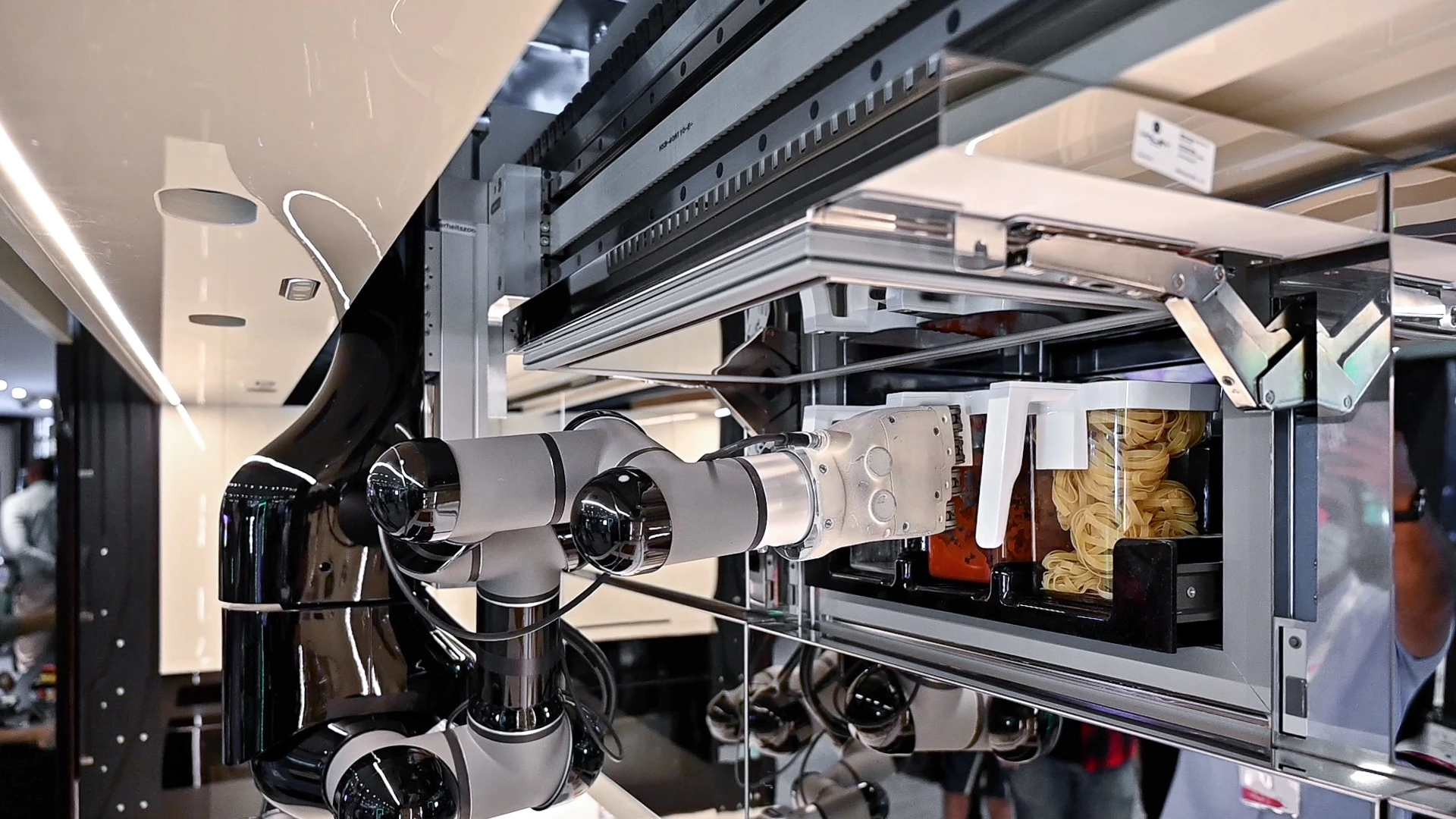 A human will need to stock ingredients, but from there, the Moley kitchen takes over