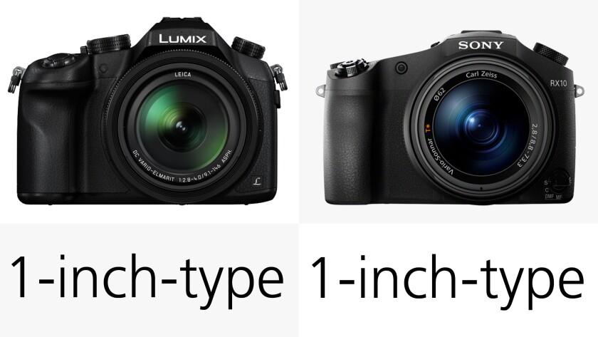 Both the Panasonic FZ1000 and Sony RX10 bridge cameras boast a one-inch-type CMOS sensor