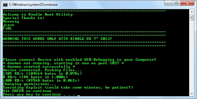 The automated script runs and after that you're virtually done