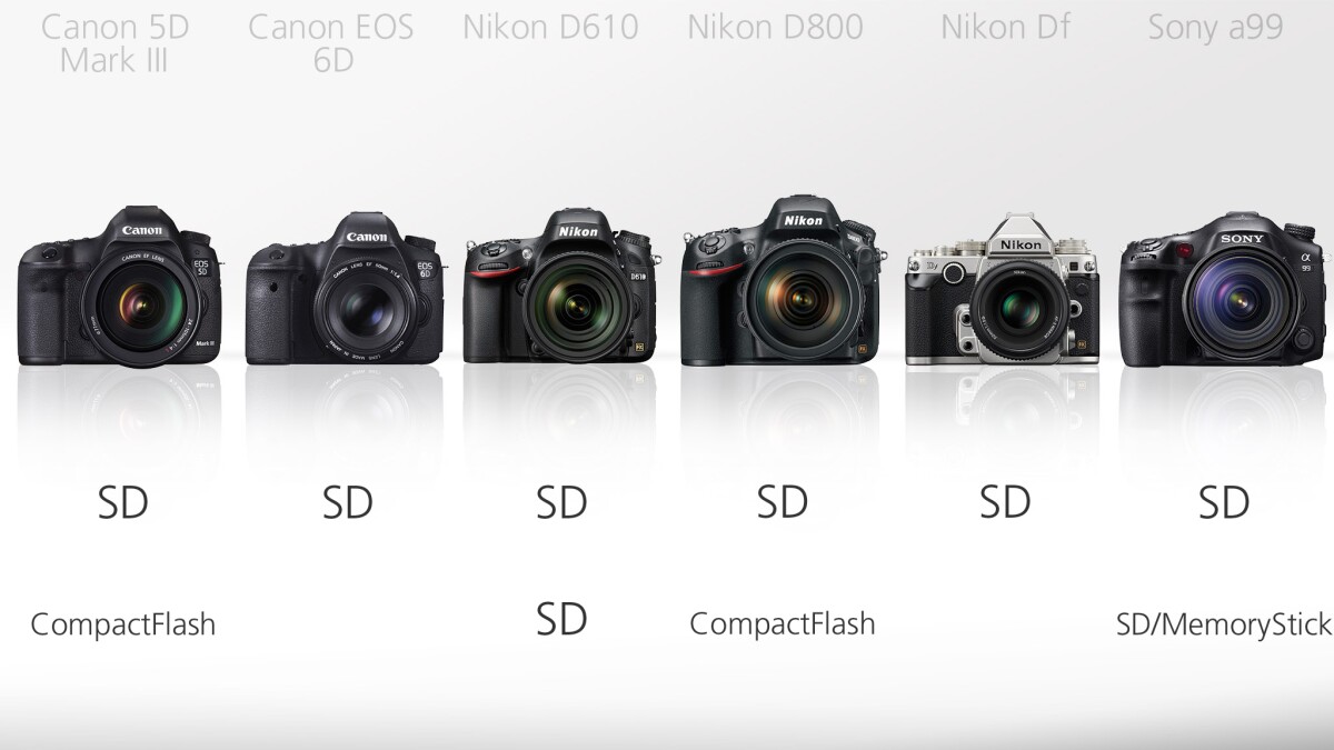 Because DSLRs tend to be bigger than their mirrorless counterparts, they often have the option of using dual and different storage media