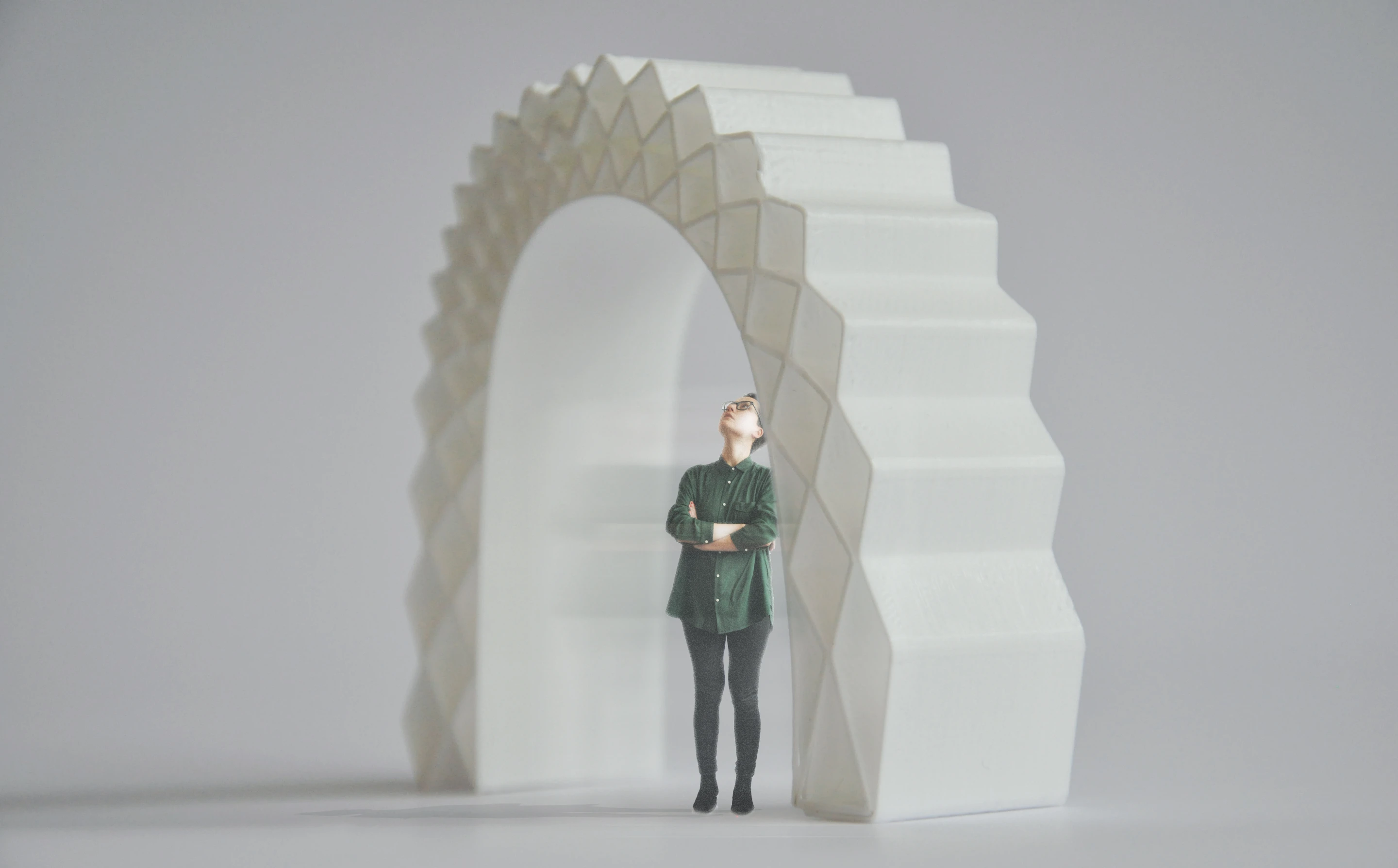 1:20 scale test components are printed with an Ultimaker 3D printer