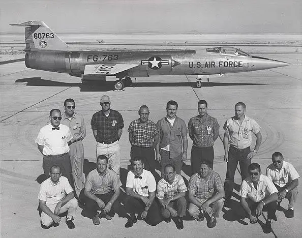 The landspeed vehicle's former life was that of an F-104 Lockheed Starfighter used as a chase plane to monitor the US Air Force's X-15 experimental jet and SR-71 Blackbird