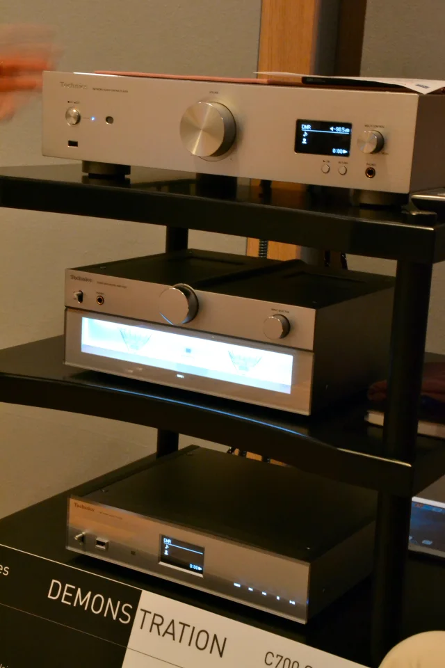 The demonstration system set up in one of two listening rooms at IFA 2014 (Photo: Paul Ridden/Gizmag)
