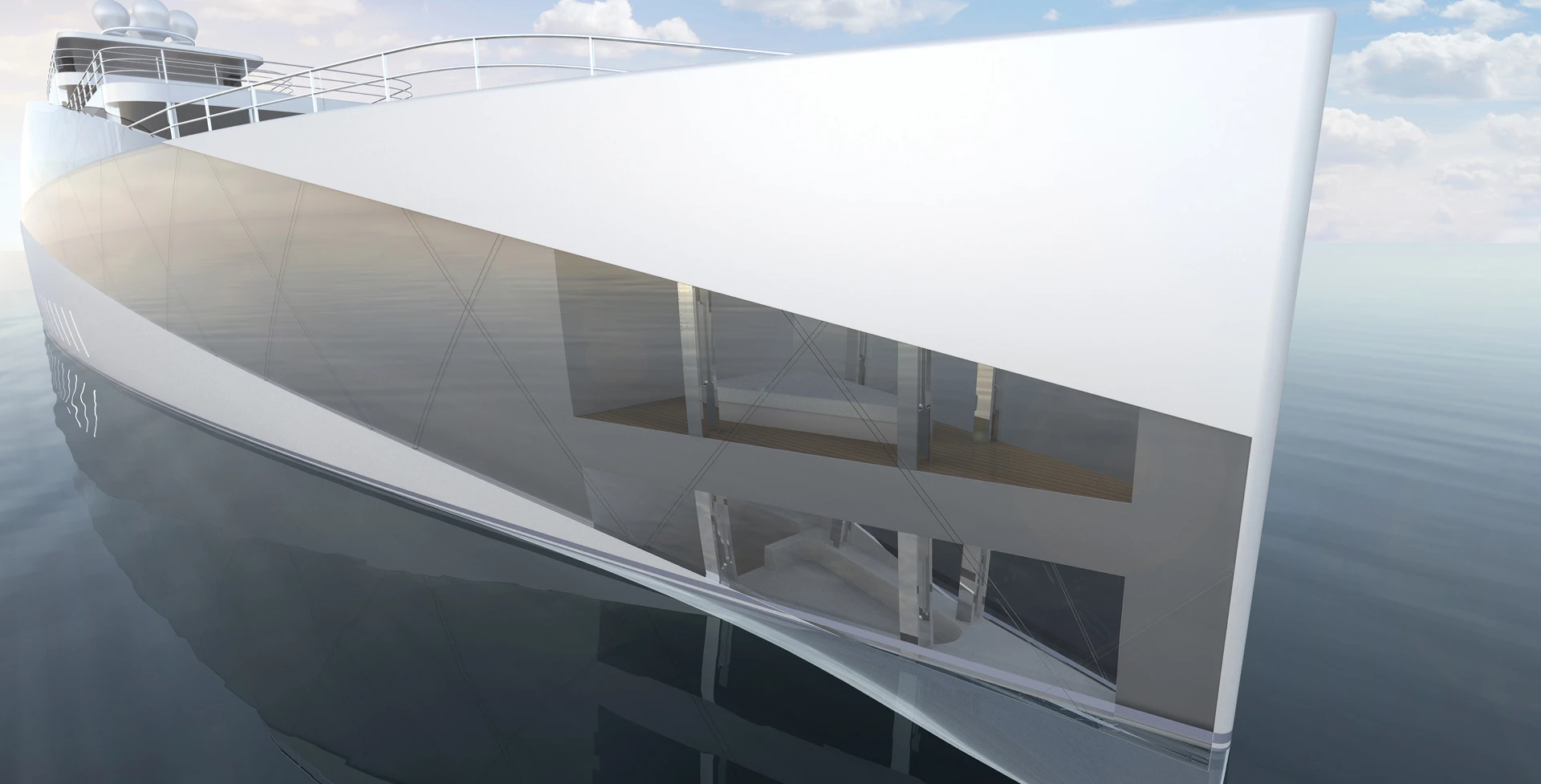 The glass hide away of the Feadship Royale