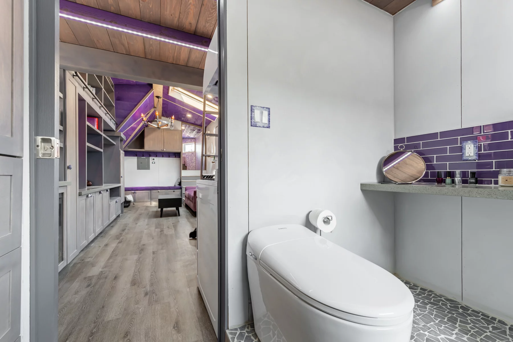 The Purple Heart Manor includes a fancy sounding Japanese toilet with a built-in bidet and dryer
