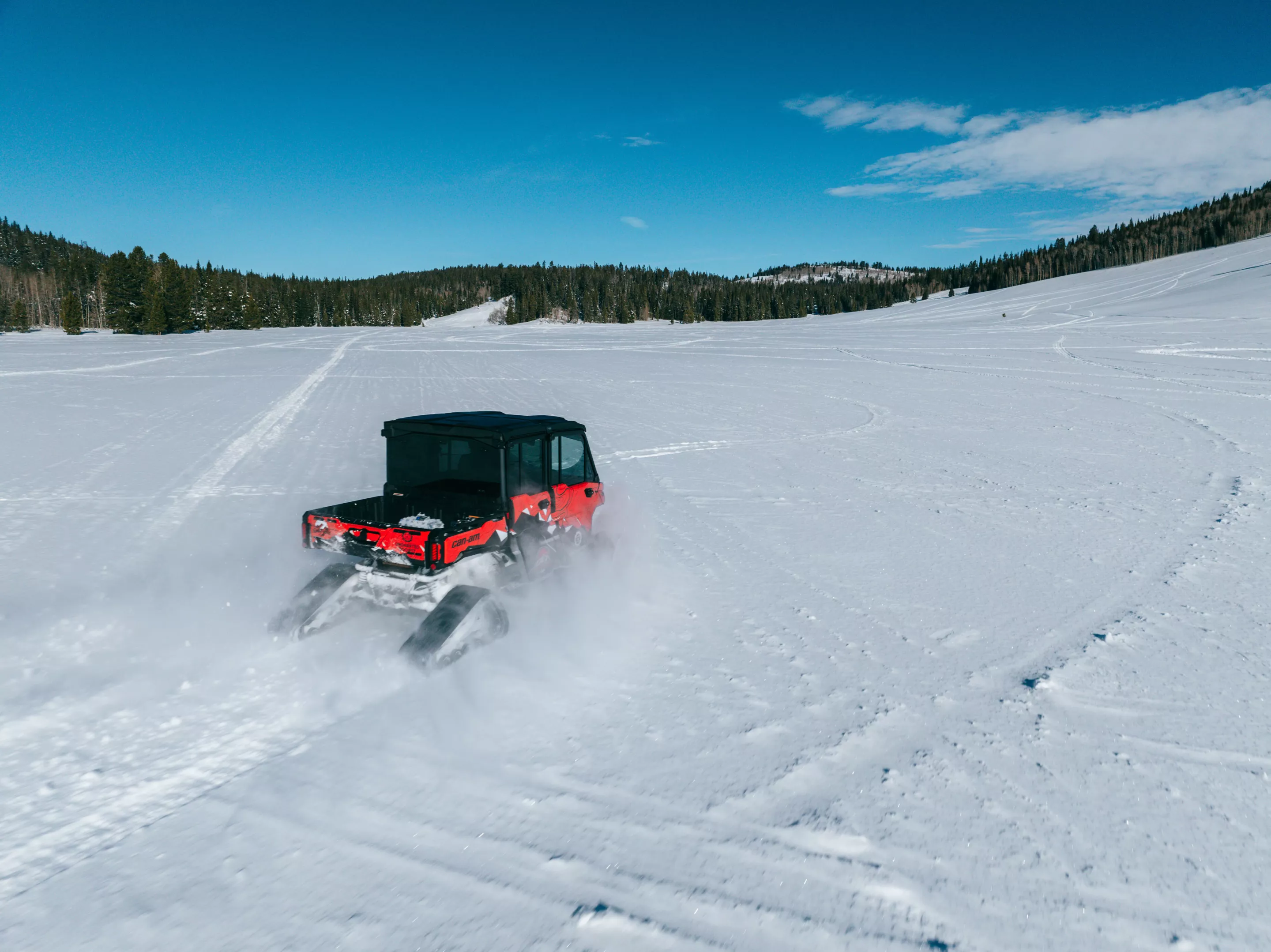 The Apache XC tracks, which fit on most older Can-Am machines, are very capable