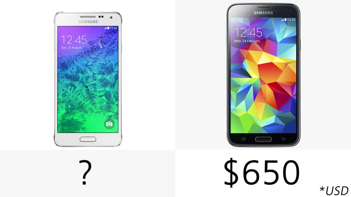 Samsung is yet to announce pricing for the Galaxy Alpha