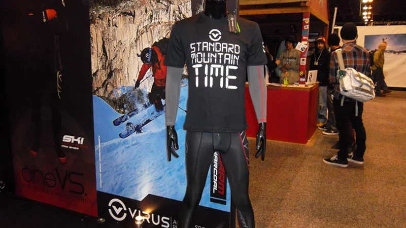 Virus Action Sport Performance showed its Stay Warm line at SIA this week (in the Central time zone)