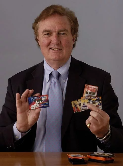 John Bentley, Chairman of Electronic Game Card, with his co-invention