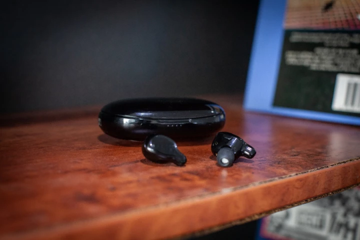 The charging case for the Surge Minis takes 45 minutes to reach a full charge and doubles as a 2,000 mAh power bank