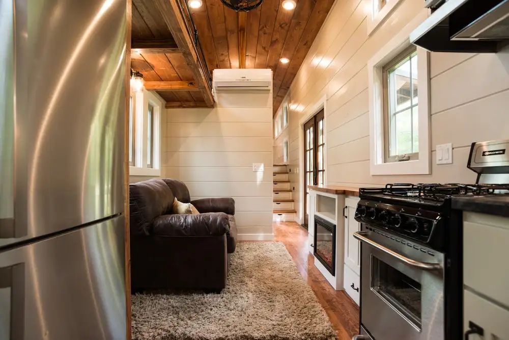 View to the living room from the Retreat's kitchen