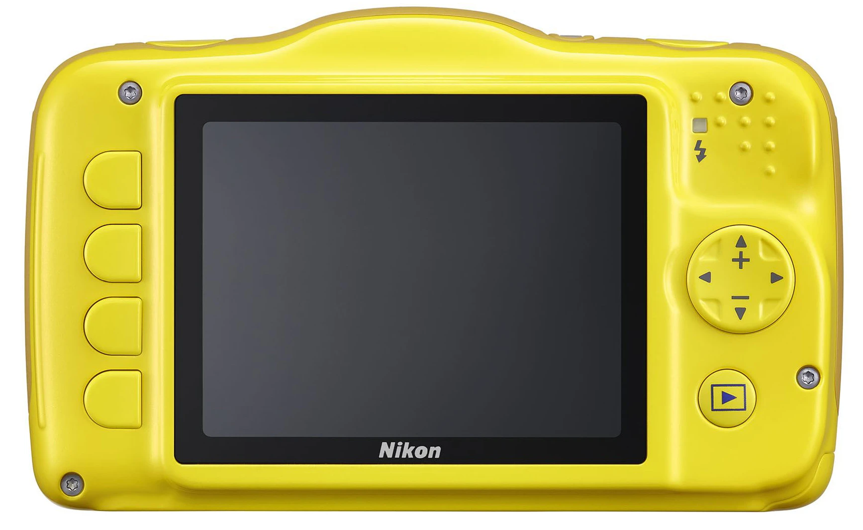 The rear LCD on the Nikon Coolpix S32 is just a 2.7-inch 230k dot offering, but the camera will retail for a modest $130