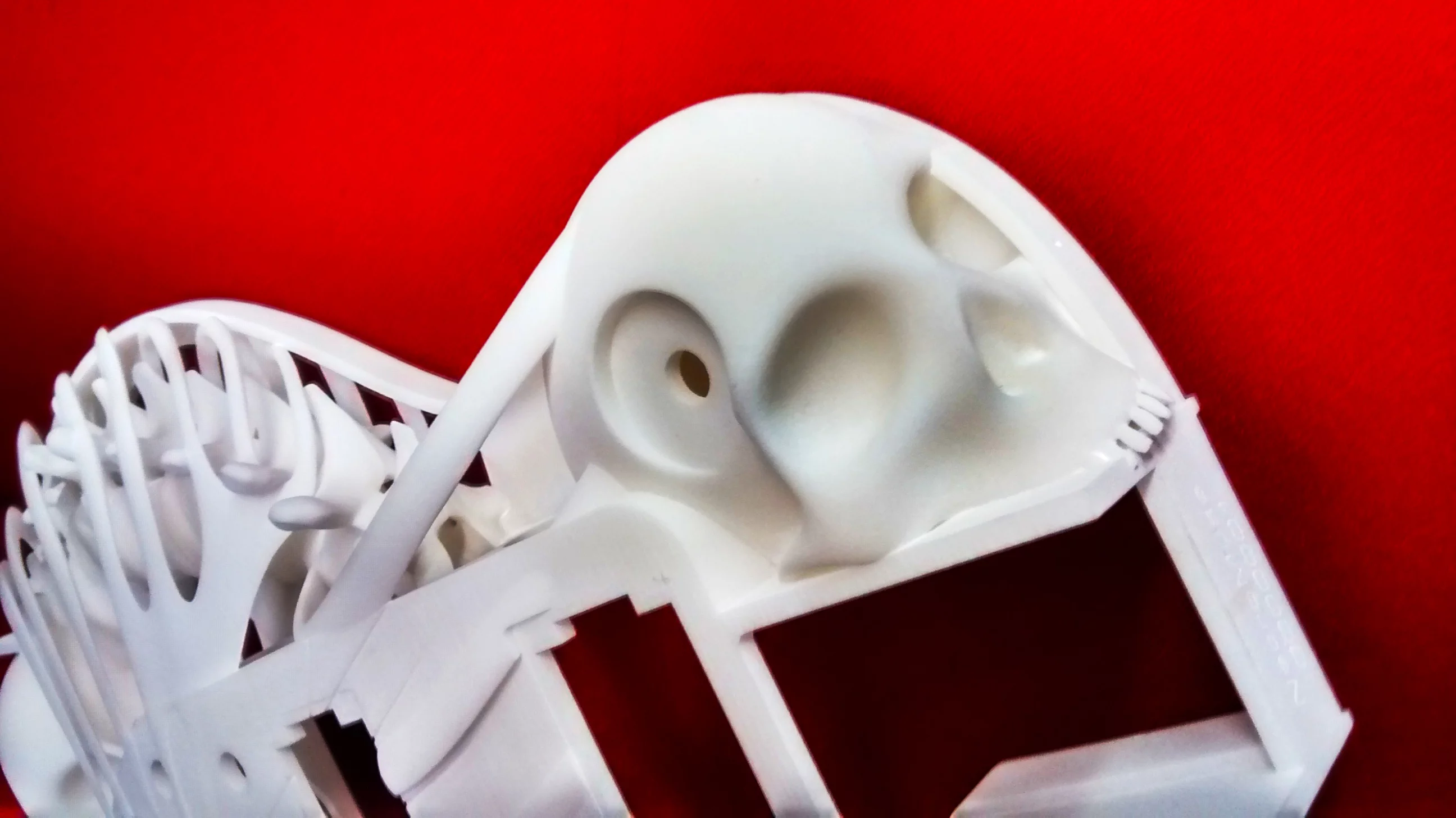 The recently printed Necromuse body before the hardware is added